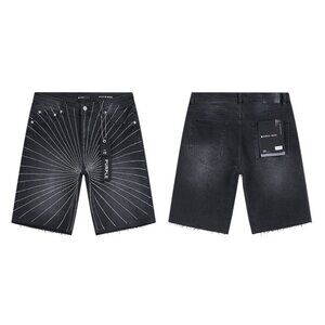 Men's Black Denim Shorts